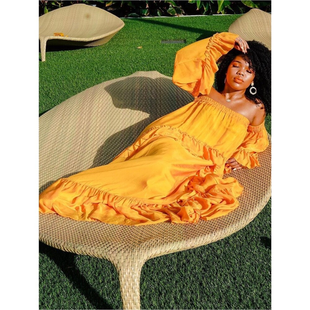 AMUR Odessa Maxi Dress Size Small $698 100% Silk